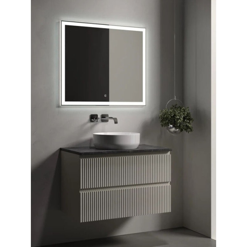 Столешница Sancos, 100 х 46 см, без отверстия под смеситель, цвет Black Sky, TT100A1