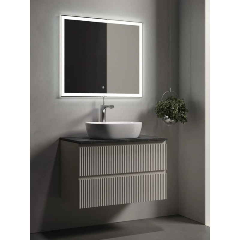 Столешница Sancos, 100 х 46 см, с отверстием под смеситель, цвет Black Sky, TT100A1X