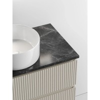Столешница Sancos, 100 х 46 см, с отверстием под смеситель, цвет Black Sky, TT100A1X