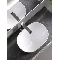 Столешница Sancos, 100 х 46 см, с отверстием под смеситель, цвет Black Sky, TT100A1X