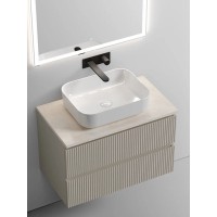Столешница Sancos, 100 х 46 см, без отверстия под смеситель, цвет Kreman, TT100A2