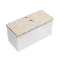 Столешница Sancos, 100 х 46 см, с отверстием под смеситель, цвет Kreman, TT100A2X