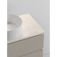 Столешница Sancos, 100 х 46 см, с отверстием под смеситель, цвет Kreman, TT100A2X
