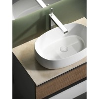 Столешница Sancos, 100 х 46 см, с отверстием под смеситель, цвет Kreman, TT100A2X