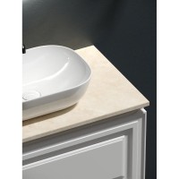 Столешница Sancos, 100 х 46 см, с отверстием под смеситель, цвет Kreman, TT100A2X
