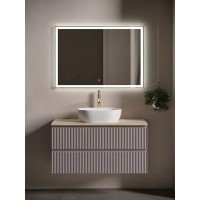 Столешница Sancos, 100 х 46 см, с отверстием под смеситель, цвет Kreman, TT100A2X