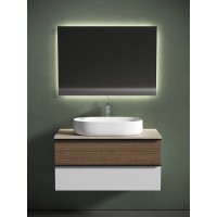 Столешница Sancos, 100 х 46 см, с отверстием под смеситель, цвет Kreman, TT100A2X