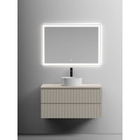Столешница Sancos, 100 х 46 см, с отверстием под смеситель, цвет Kreman, TT100A2X