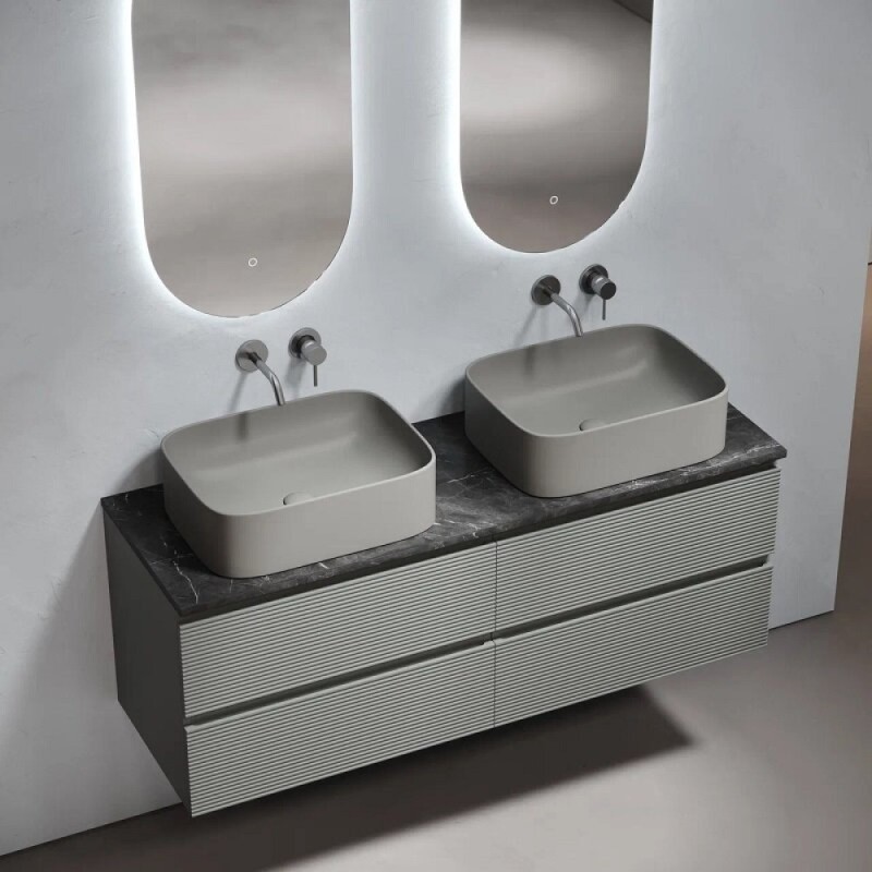 Столешница Sancos TT140A1, 140 см, без отверстия под смеситель, керамогранит, цвет Black Sky