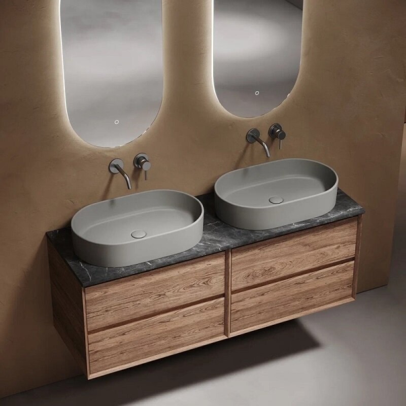 Столешница Sancos TT140A1, 140 см, без отверстия под смеситель, керамогранит, цвет Black Sky