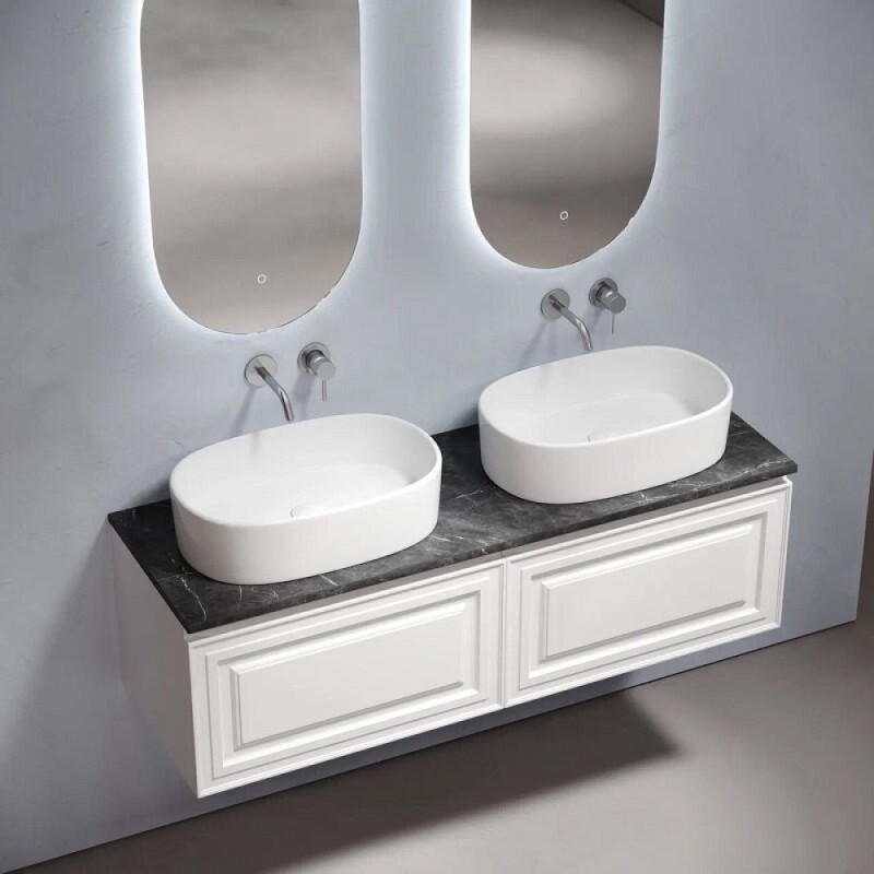 Столешница Sancos TT160A1, 160 см, без отверстия под смеситель, керамогранит, цвет Black Sky