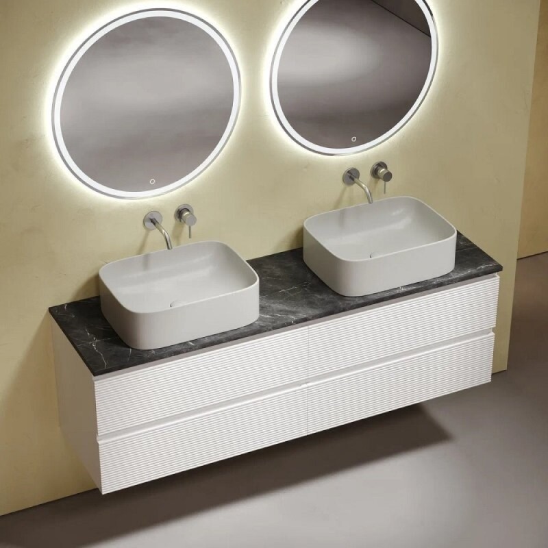 Столешница Sancos TT160A1, 160 см, без отверстия под смеситель, керамогранит, цвет Black Sky