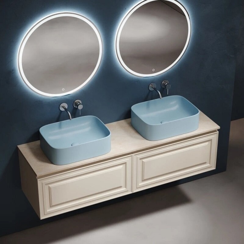 Столешница Sancos TT160A2, 160 см, без отверстия под смеситель, керамогранит, цвет Kreman