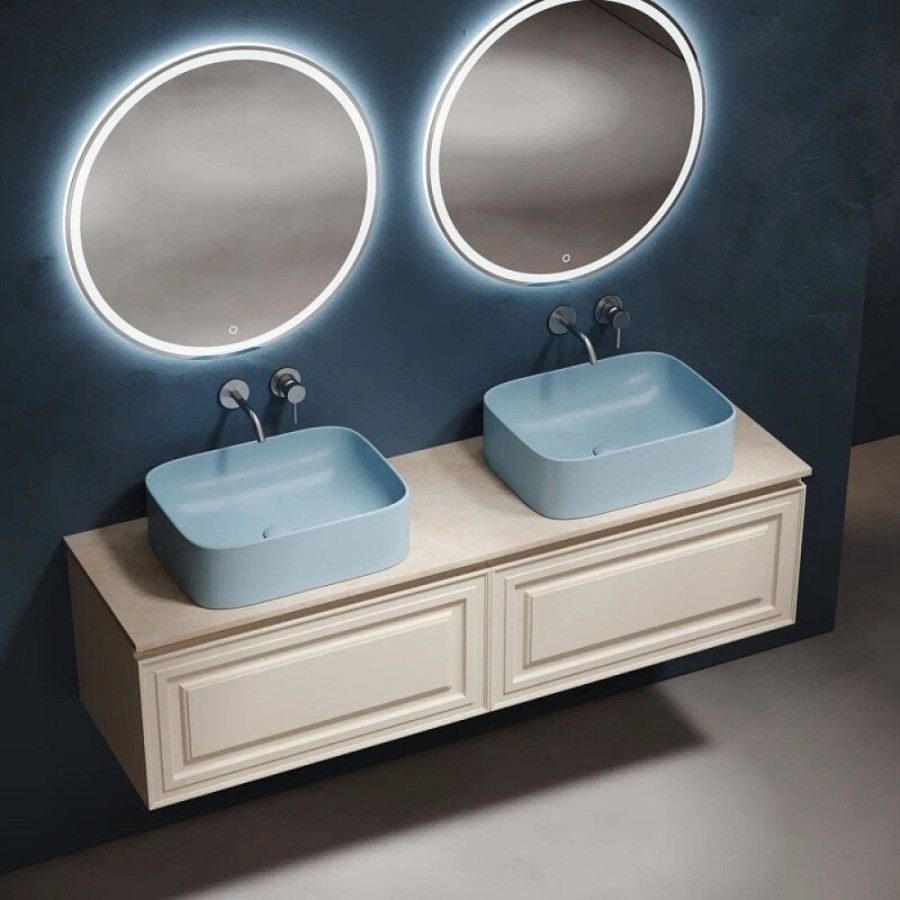 Столешница Sancos TT160A2, 160 см, без отверстия под смеситель, керамогранит, цвет Kreman