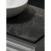 Столешница Sancos, 80 х 46 см, без отверстия под смеситель, цвет Black Sky, TT80A1