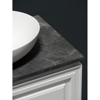 Столешница Sancos, 80 х 46 см, с отверстием под смеситель, цвет Black Sky, TT80A1X