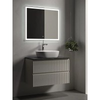 Столешница Sancos, 80 х 46 см, с отверстием под смеситель, цвет Black Sky, TT80A1X