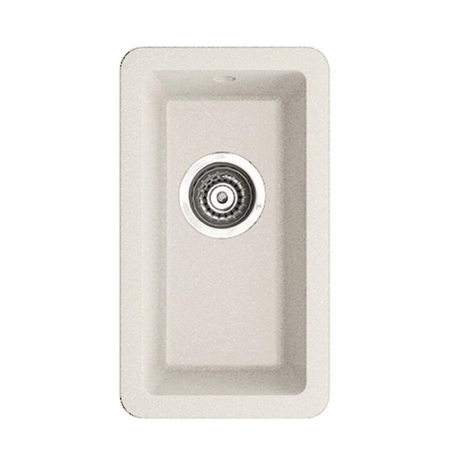 Мойка кухонная Iddis Tanto TU1W261i87, 26 см, искусственный камень, цвет белый