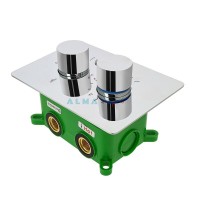 Душевая система ALMAes Weber TVZ-0806, термостатическая, с изливом, хром