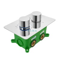 Душевая система ALMAes Weber TVZ-0806, термостатическая, с изливом, хром