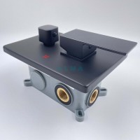 Душевая система ALMAes Elbe TVZ-0811, с изливом, цвет черный матовый