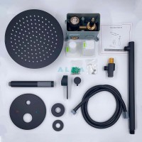 Душевая система ALMAes Sakari TVZ-0890, цвет черный матовый