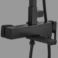 Душевая система ALMAes Tena, цвет черный матовый, TVZ-1825