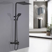 Душевая система ALMAes Tena, цвет черный матовый, TVZ-1825