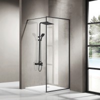 Душевая система ALMAes Tena, цвет черный матовый, TVZ-1825