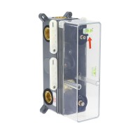 Душевая система ALMAes Tiber TVZ-8805, термостатическая, 3 потребителя, с изливом, цвет черный матовый