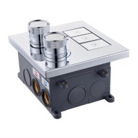 Душевая система ALMAes Nemi TTVZ-8810, термостатическая, с поворотным изливом, цвет хром