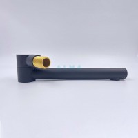 Душевая система ALMAes Ruver TVZ-8830, с изливом, цвет черный матовый
