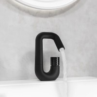 Смеситель для раковины Iddis Twist TWIBLBTi01, черный матовый