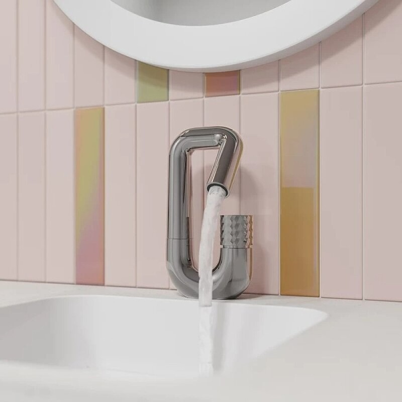 Смеситель для раковины Iddis Twist TWISBBTi01, хром глянцевый