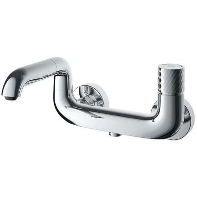 Смеситель для ванны и душа Iddis Twist TWISBBTi02WA, хром глянцевый