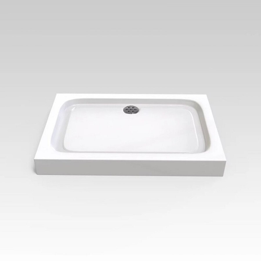 Поддон душевой Veconi Tezeo TZ-04, 120 x 80 см, белый