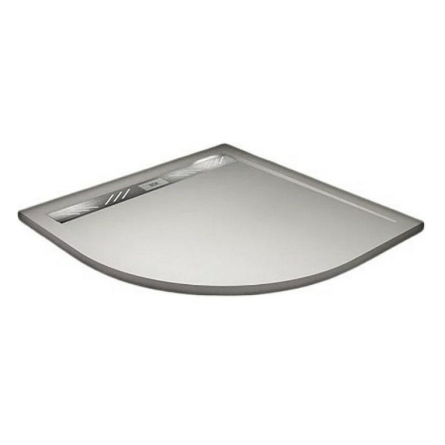 Душевой поддон Veconi Tezeo TZ05-100PL-01-19C3 stone, 100 х 100 см, четверть круга, белый матовый