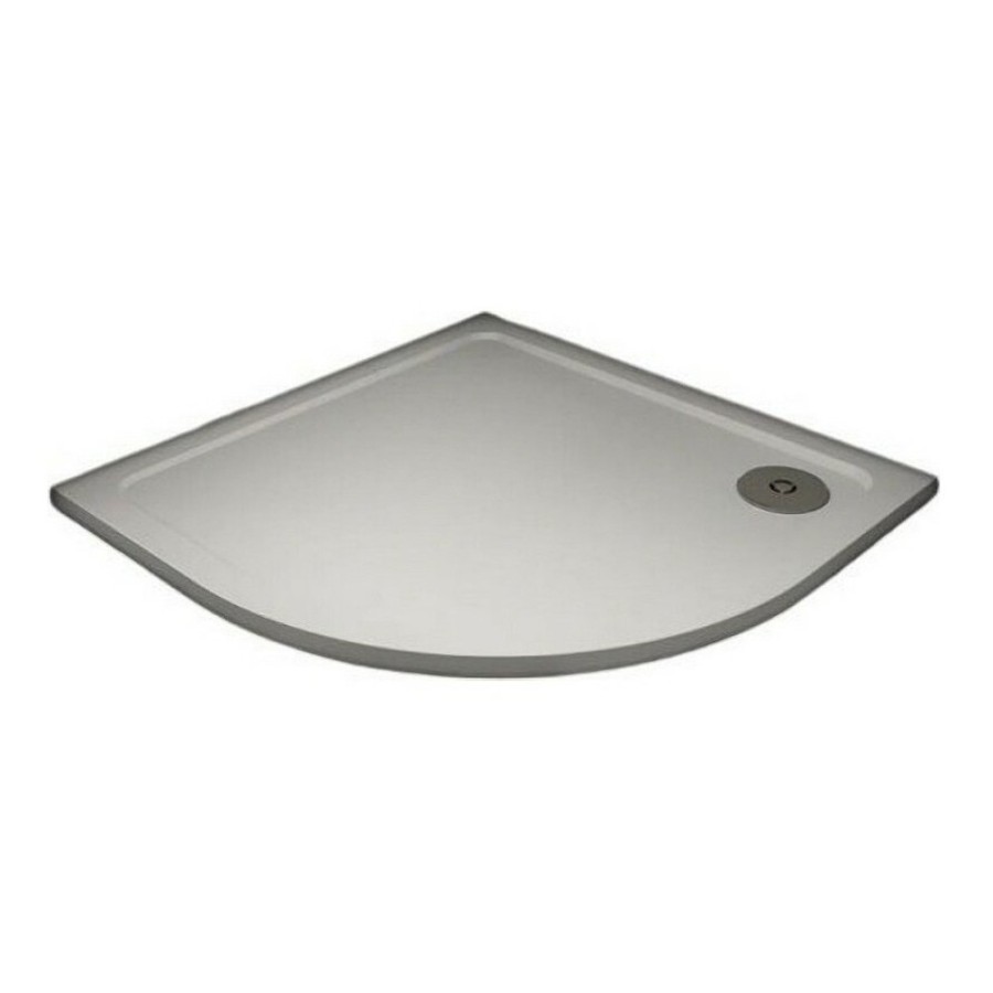 Душевой поддон Veconi Tezeo TZ10-100PL-01-19C3 stone, 100 х 100 см, четверть круга, белый глянцевый
