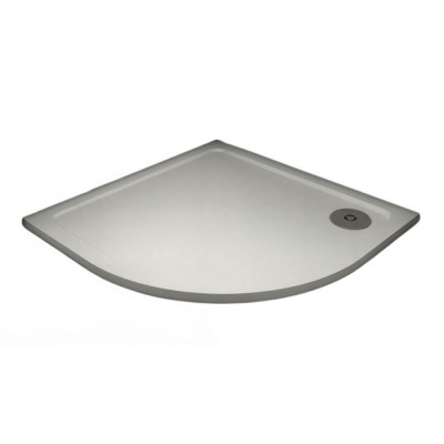 Душевой поддон Veconi Tezeo TZ10-90PL-01-19C3 stone, 90 х 90 см, четверть круга, белый глянцевый