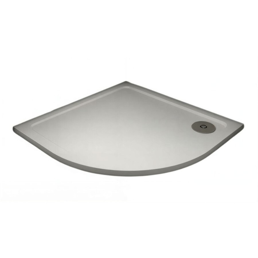 Душевой поддон Veconi Tezeo TZ10-90PL-01-19C3 stone, 90 х 90 см, четверть круга, белый глянцевый