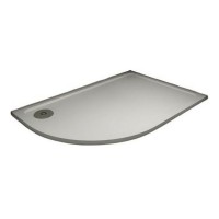 Душевой поддон Veconi Tezeo stone, 100 х 80 см, асимметричный, белый глянцевый, левый/правый, TZ11L/R