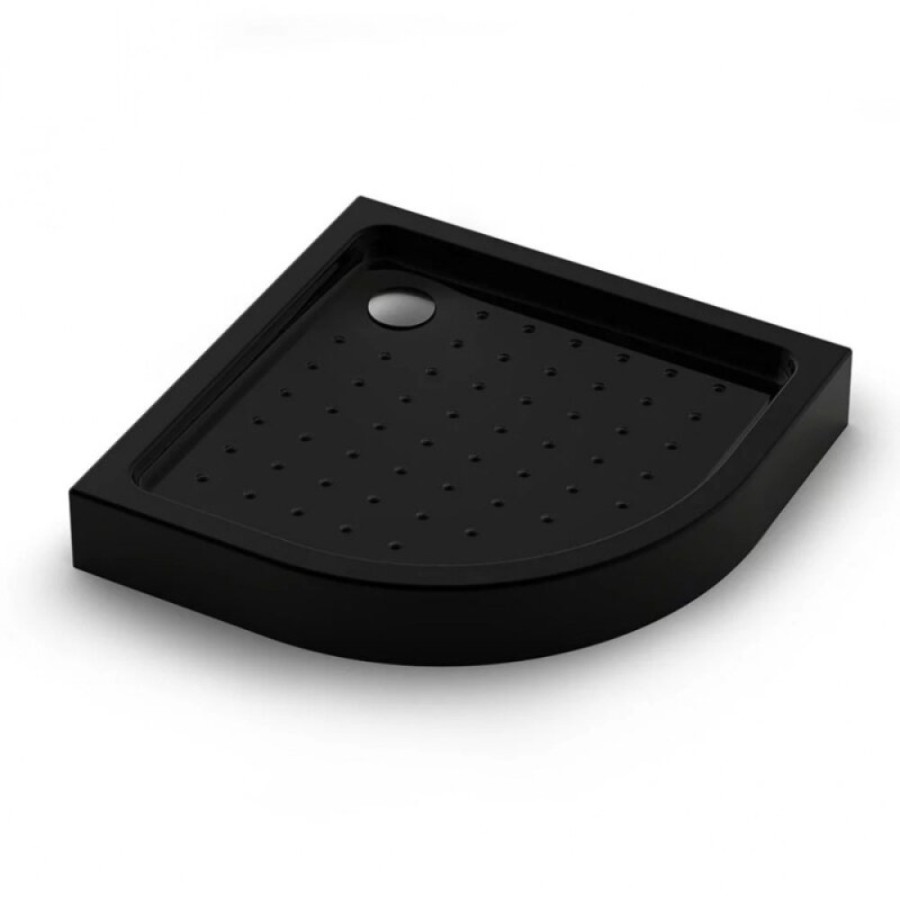 Поддон душевой Veconi Tezeo Acrylic TZ51B-100-C5, 100 x 100 см, четверть круга, акрил, черный