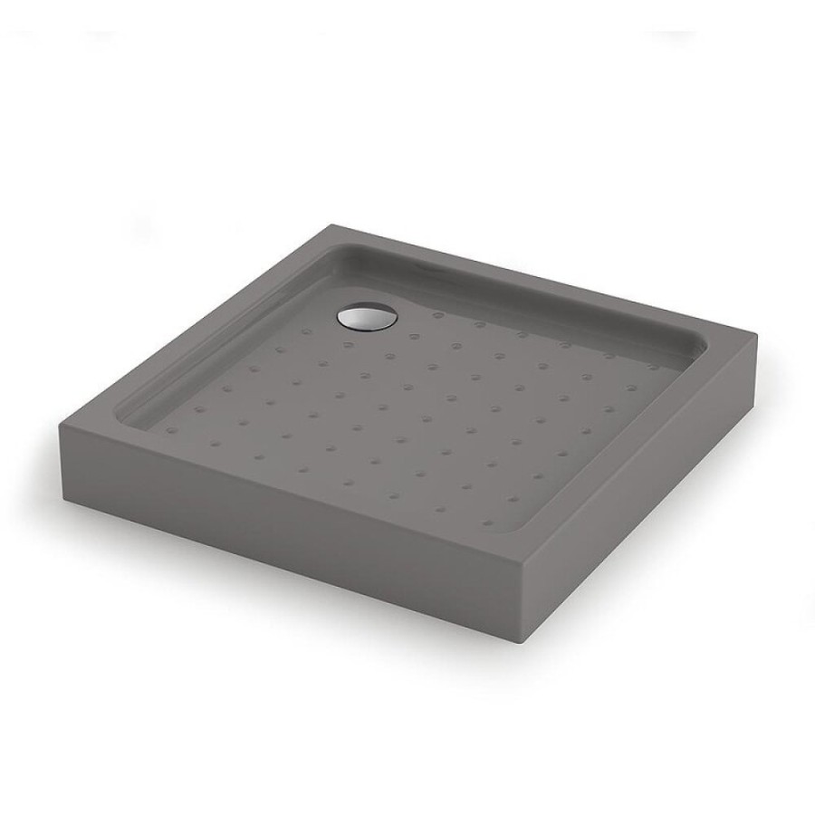 Поддон душевой Veconi Tezeo Acrylic TZ52GR-90-C5, 90 x 90 см, квадратный, акрил, серый