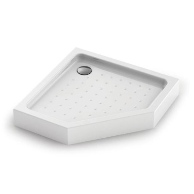 Душевой поддон Veconi Tezeo TZ53-80-C5 acrylic, 80 х 80 см, пятиугольный, белый
