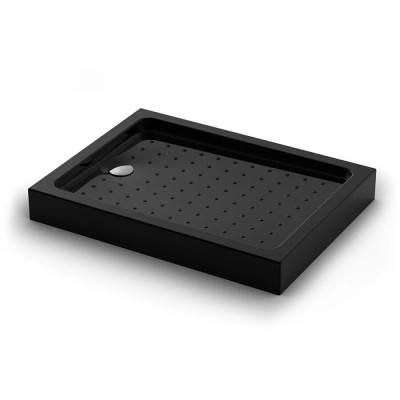 Душевой поддон Veconi Tezeo TZ54B-12080-C5 acrylic, 120 х 80 см, прямоугольный, черный