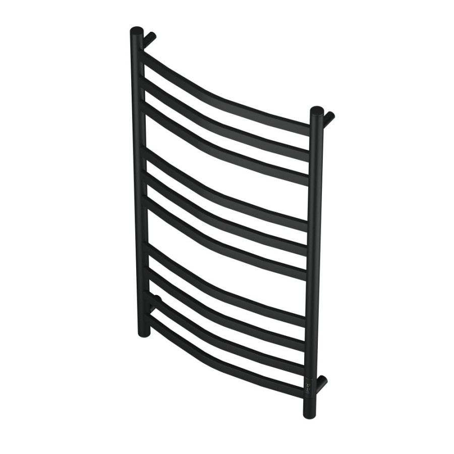 Полотенцесушитель электрический Apextermo Umbra UM00105BM, ширина 50 см, высота 100 см, диммер справа, цвет черный матовый