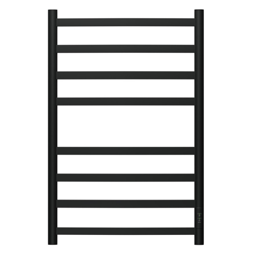 Полотенцесушитель электрический Apextermo Umbra UM00185BM, ширина 50 см, высота 80 см, диммер справа, цвет черный матовый