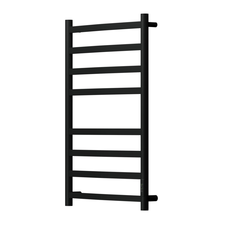 Полотенцесушитель электрический Apextermo Umbra UM00185BM, ширина 50 см, высота 80 см, диммер справа, цвет черный матовый