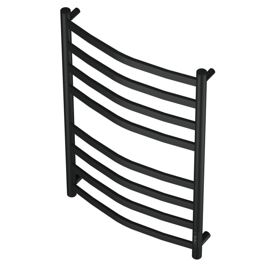 Полотенцесушитель электрический Apextermo Umbra UM00185BM, ширина 50 см, высота 80 см, диммер справа, цвет черный матовый