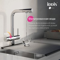 Смеситель для кухонной мойки Iddis Umbra UMBSBPFi05, с подключением к фильтру, хром